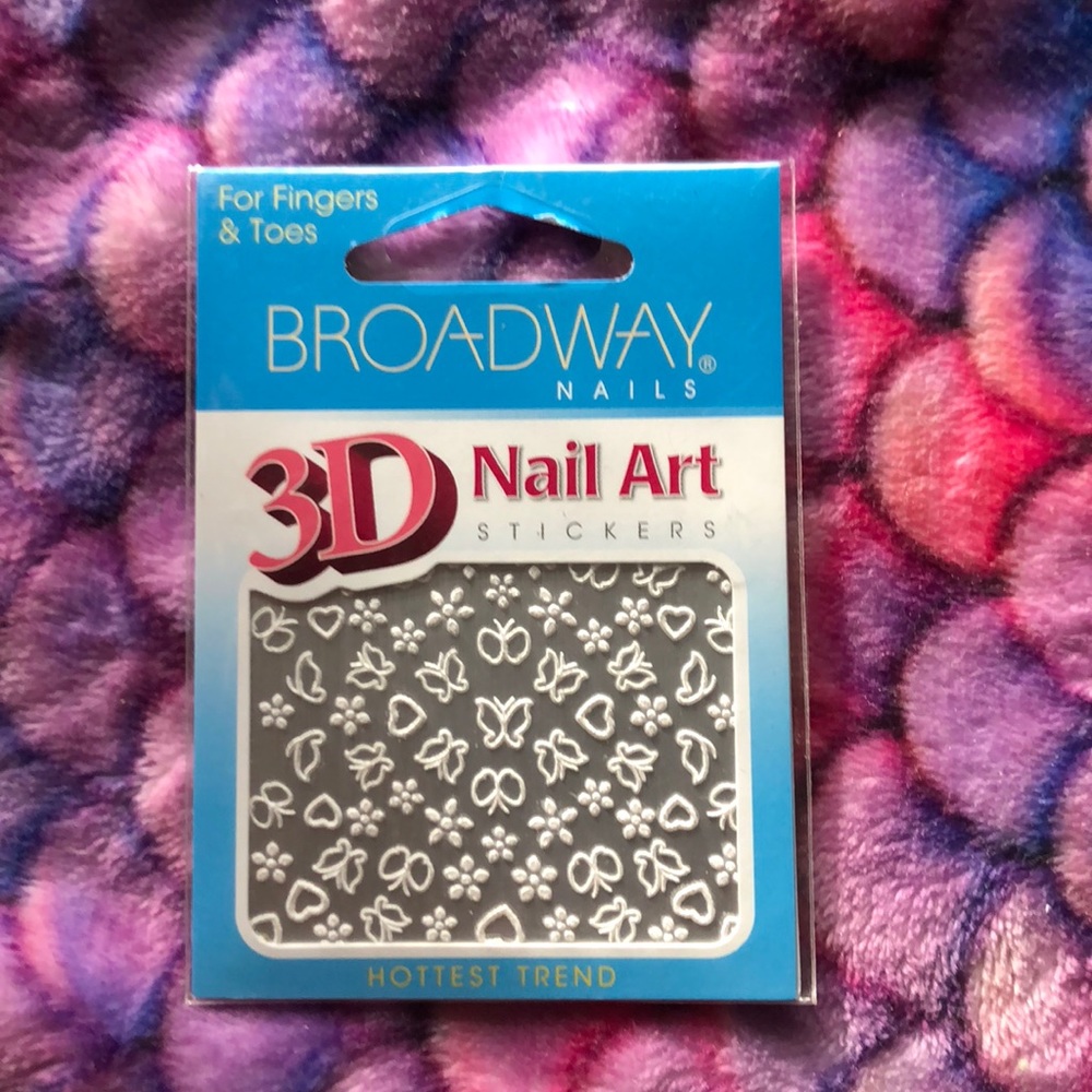 Broadway 3D nail art stickers